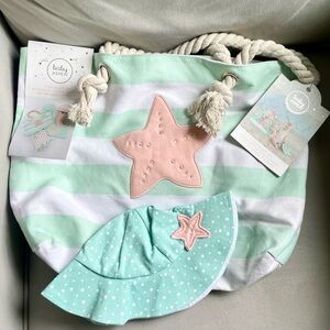 Baby Aspen Starfish Swimsuit and Beach Bag Set